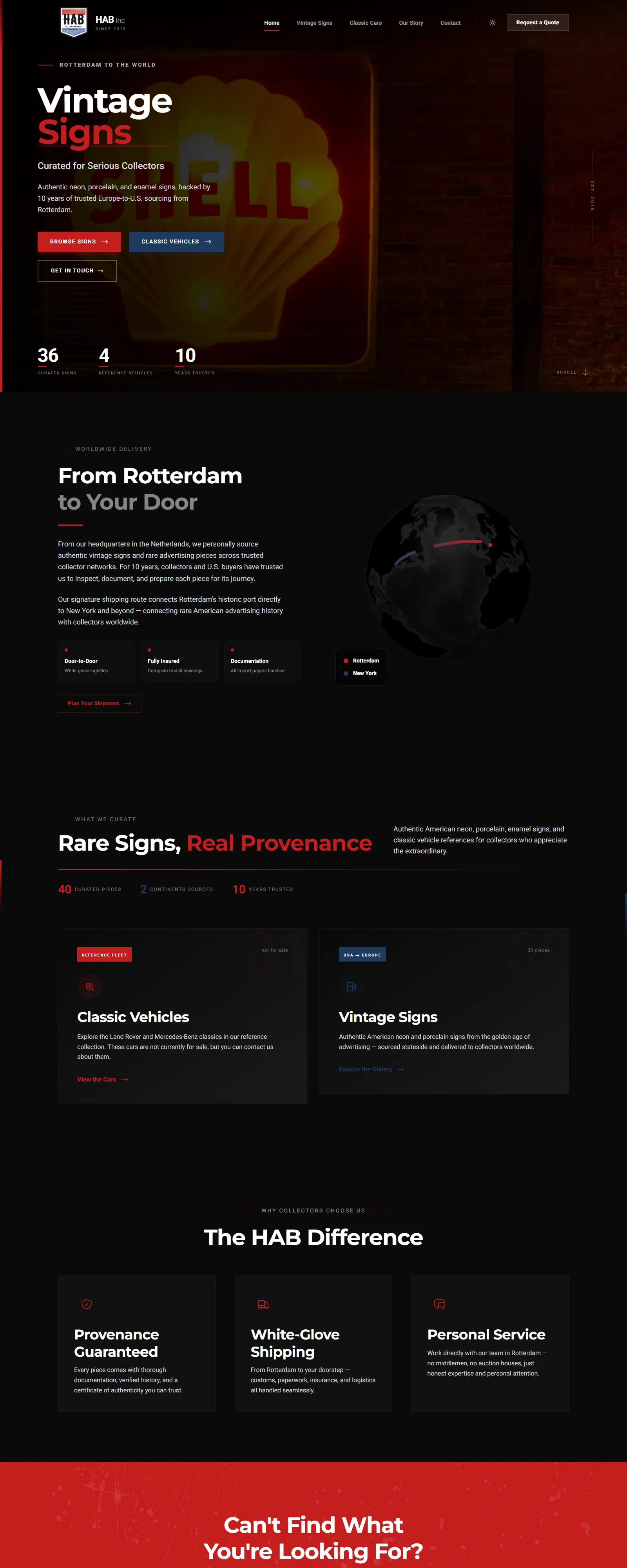 Holland America Brothers — desktop