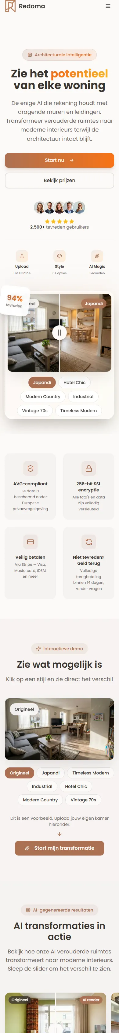 Redoma AI — mobiel